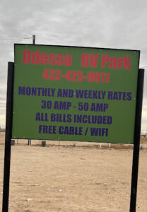 Odessa RV Park in Odessa TX